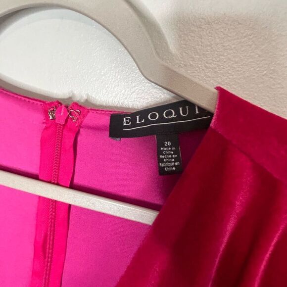 Eloquii Knot front Velvet Maxi Dress NWT - Picture 5 of 7